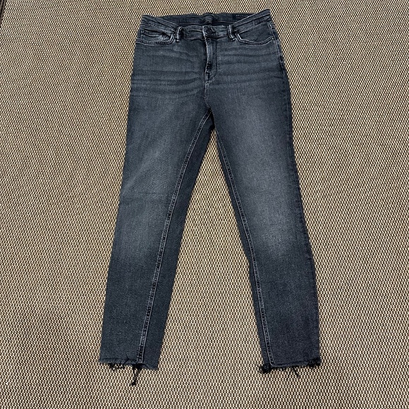 ALL SAINTS ROXANNE DISTRESSED JEANS BLACK SIZE 30 - Picture 6 of 9